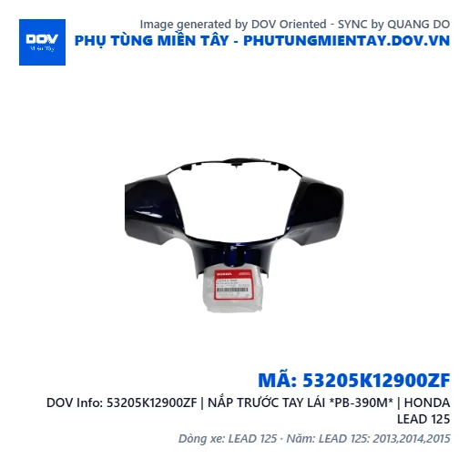 53205K12900ZF | NẮP TRƯỚC TAY LÁI *PB-390M* | HONDA LEAD 125 — 53205K12900ZF