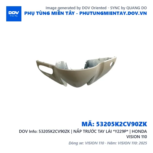 53205K2CV90ZK | NẮP TRƯỚC TAY LÁI *Y229P* | HONDA VISION 110 — 53205K2CV90ZK