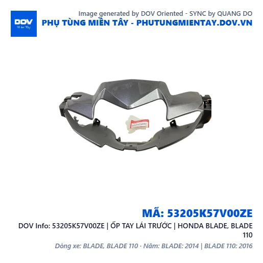 53205K57V00ZE | ỐP TAY LÁI TRƯỚC | HONDA BLADE, BLADE 110 — 53205K57V00ZE