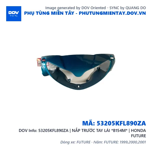 53205KFL890ZA | NẮP TRƯỚC TAY LÁI *B154M* | HONDA FUTURE — 53205KFL890ZA