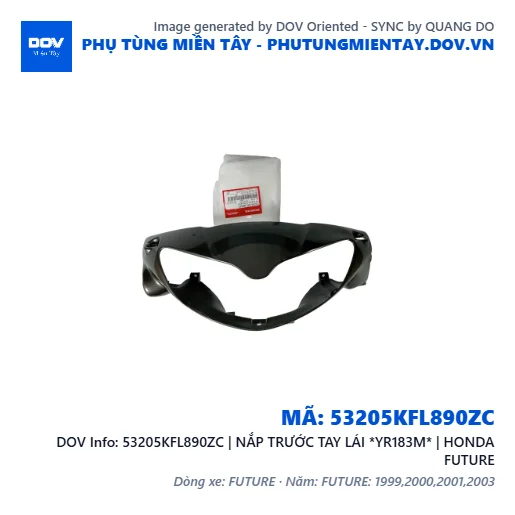 53205KFL890ZC | NẮP TRƯỚC TAY LÁI *YR183M* | HONDA FUTURE — 53205KFL890ZC