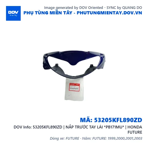 53205KFL890ZD | NẮP TRƯỚC TAY LÁI *PB171MU* | HONDA FUTURE — 53205KFL890ZD