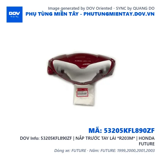 53205KFL890ZF | NẮP TRƯỚC TAY LÁI *R203M* | HONDA FUTURE — 53205KFL890ZF