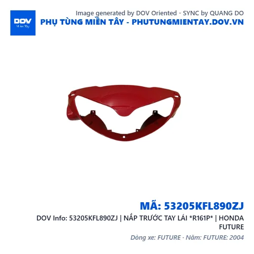 53205KFL890ZJ | NẮP TRƯỚC TAY LÁI *R161P* | HONDA FUTURE — 53205KFL890ZJ