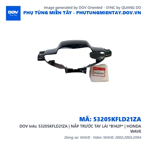 53205KFLD21ZA | NẮP TRƯỚC TAY LÁI *B142P* | HONDA WAVE — 53205KFLD21ZA
