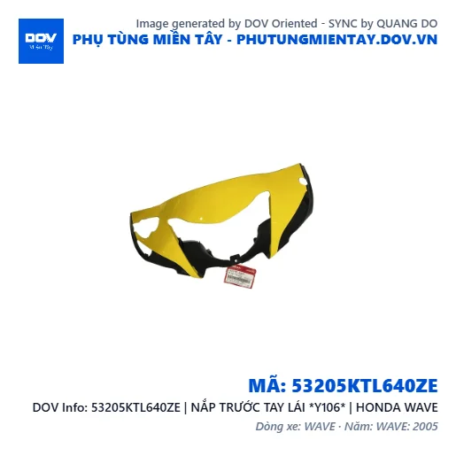 53205KTL640ZE | NẮP TRƯỚC TAY LÁI *Y106* | HONDA WAVE — 53205KTL640ZE