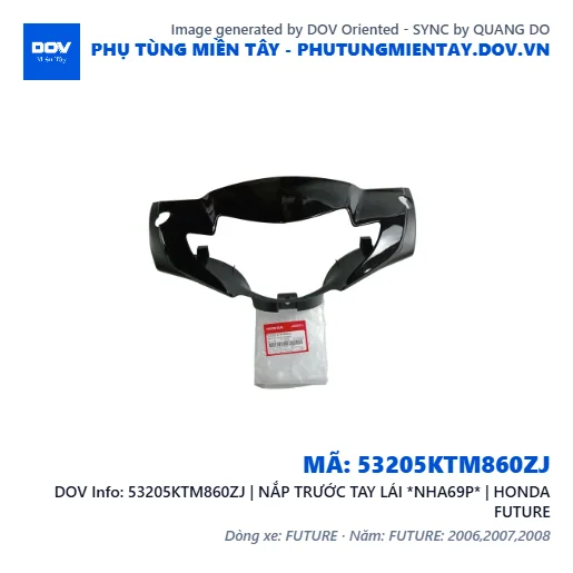 53205KTM860ZJ | NẮP TRƯỚC TAY LÁI *NHA69P* | HONDA FUTURE — 53205KTM860ZJ