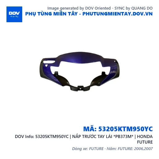 53205KTM950YC | NẮP TRƯỚC TAY LÁI *PB373M* | HONDA FUTURE — 53205KTM950YC