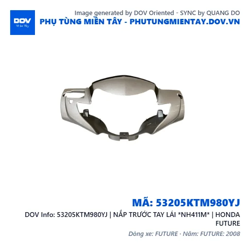53205KTM980YJ | NẮP TRƯỚC TAY LÁI *NH411M* | HONDA FUTURE — 53205KTM980YJ