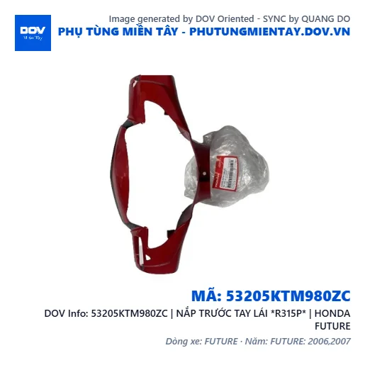 53205KTM980ZC | NẮP TRƯỚC TAY LÁI *R315P* | HONDA FUTURE — 53205KTM980ZC