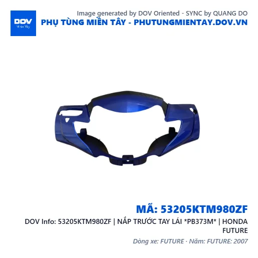 53205KTM980ZF | NẮP TRƯỚC TAY LÁI *PB373M* | HONDA FUTURE — 53205KTM980ZF
