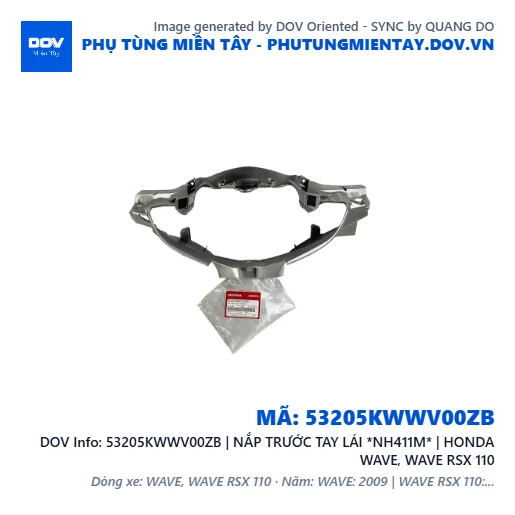 53205KWWV00ZB | NẮP TRƯỚC TAY LÁI *NH411M* | HONDA WAVE, WAVE RSX 110 — 53205KWWV00ZB
