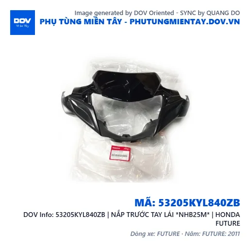 53205KYL840ZB | NẮP TRƯỚC TAY LÁI *NHB25M* | HONDA FUTURE — 53205KYL840ZB