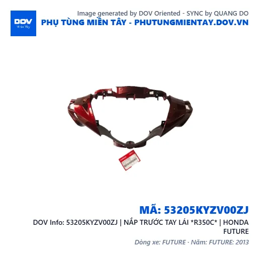 53205KYZV00ZJ | NẮP TRƯỚC TAY LÁI *R350C* | HONDA FUTURE — 53205KYZV00ZJ