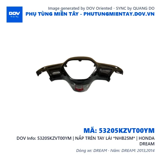 53205KZVT00YM | NẮP TRÊN TAY LÁI *NHB25M* | HONDA DREAM — 53205KZVT00YM