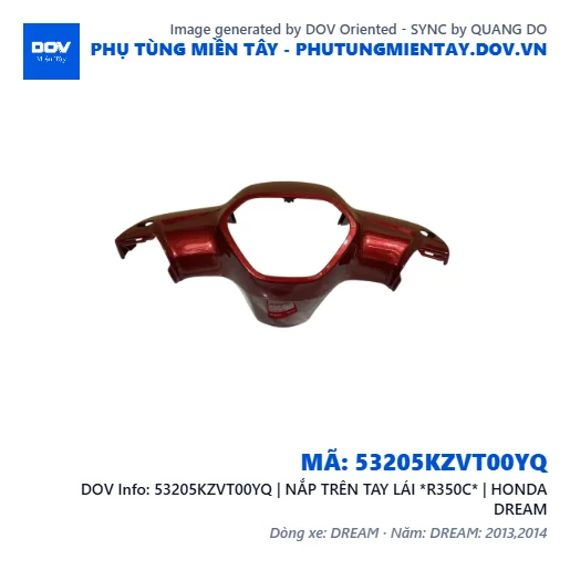 53205KZVT00YQ | NẮP TRÊN TAY LÁI *R350C* | HONDA DREAM — 53205KZVT00YQ