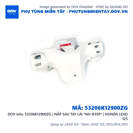 53206K12900ZG | NẮP SAU TAY LÁI *NH-B35P* | HONDA LEAD 125 — 53206K12900ZG
