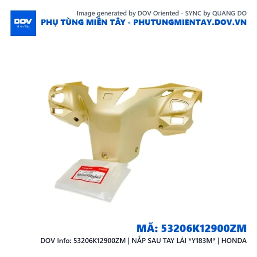 53206K12900ZM | NẮP SAU TAY LÁI *Y183M* | HONDA  — 53206K12900ZM