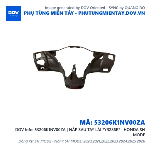 53206K1NV00ZA | NẮP SAU TAY LÁI *YR286R* | HONDA SH MODE — 53206K1NV00ZA