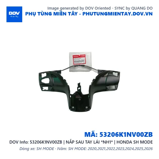 53206K1NV00ZB | NẮP SAU TAY LÁI *NH1* | HONDA SH MODE — 53206K1NV00ZB