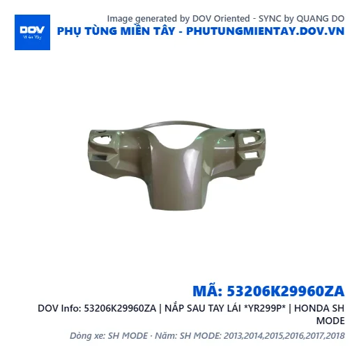 53206K29960ZA | NẮP SAU TAY LÁI *YR299P* | HONDA SH MODE — 53206K29960ZA