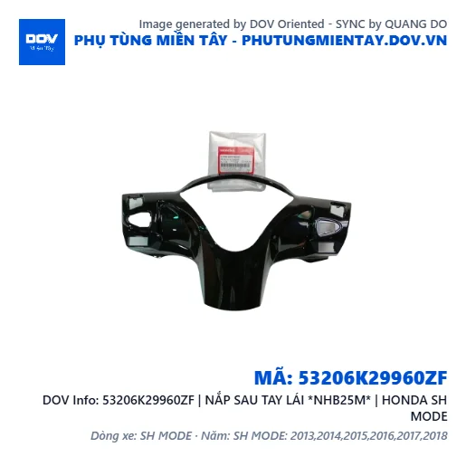 53206K29960ZF | NẮP SAU TAY LÁI *NHB25M* | HONDA SH MODE — 53206K29960ZF