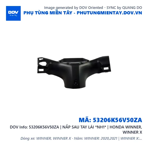 53206K56V50ZA | NẮP SAU TAY LÁI *NH1* | HONDA WINNER, WINNER X — 53206K56V50ZA