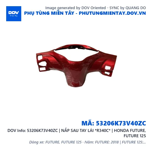 53206K73V40ZC | NẮP SAU TAY LÁI *R340C* | HONDA FUTURE, FUTURE 125 — 53206K73V40ZC