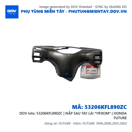 53206KFL890ZC | NẮP SAU TAY LÁI *YR183M* | HONDA FUTURE — 53206KFL890ZC