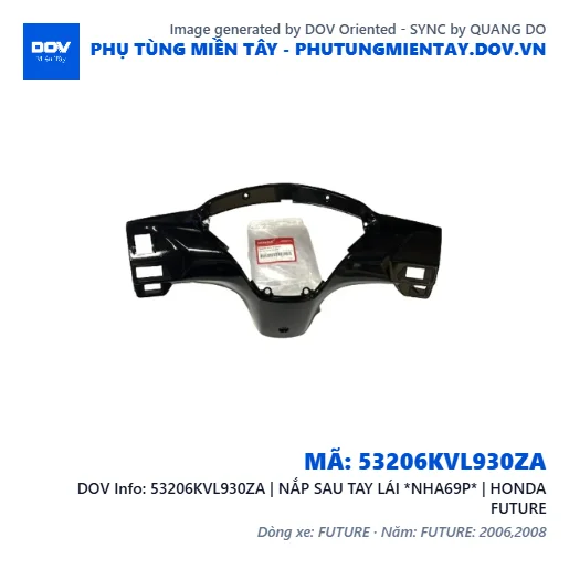 53206KVL930ZA | NẮP SAU TAY LÁI *NHA69P* | HONDA FUTURE — 53206KVL930ZA