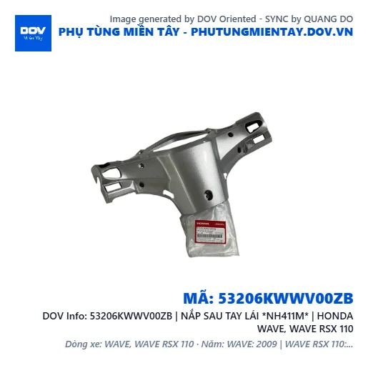 53206KWWV00ZB | NẮP SAU TAY LÁI *NH411M* | HONDA WAVE, WAVE RSX 110 — 53206KWWV00ZB