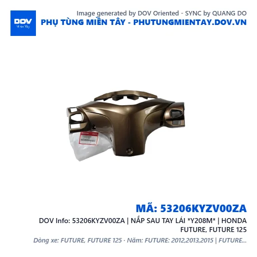 53206KYZV00ZA | NẮP SAU TAY LÁI *Y208M* | HONDA FUTURE, FUTURE 125 — 53206KYZV00ZA
