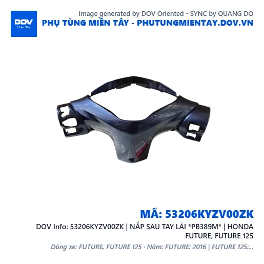 53206KYZV00ZK | NẮP SAU TAY LÁI *PB389M* | HONDA FUTURE, FUTURE 125 — 53206KYZV00ZK