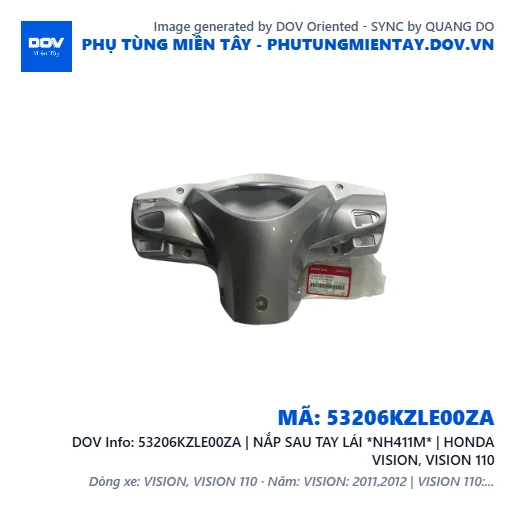 53206KZLE00ZA | NẮP SAU TAY LÁI *NH411M* | HONDA VISION, VISION 110 — 53206KZLE00ZA