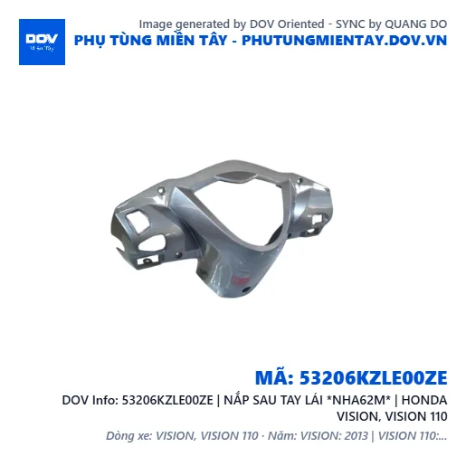 53206KZLE00ZE | NẮP SAU TAY LÁI *NHA62M* | HONDA VISION, VISION 110 — 53206KZLE00ZE