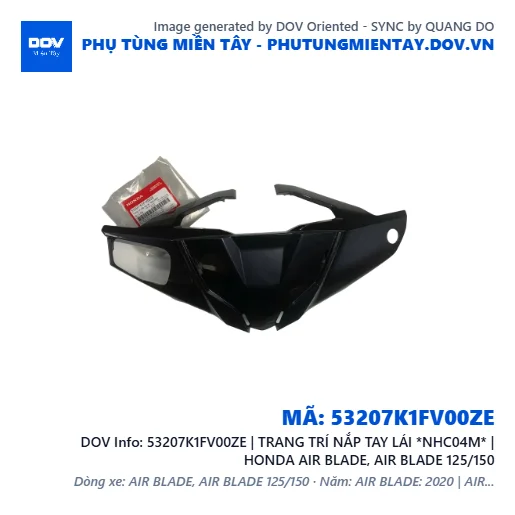 53207K1FV00ZE | TRANG TRÍ NẮP TAY LÁI *NHC04M* | HONDA AIR BLADE, AIR BLADE 125/150 — 53207K1FV00ZE