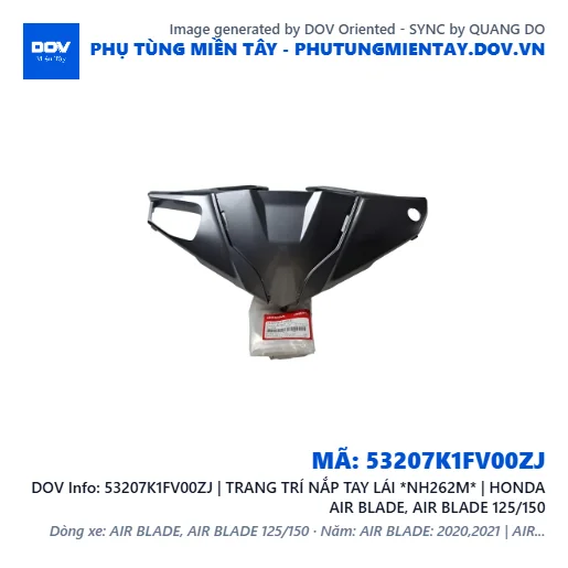 53207K1FV00ZJ | TRANG TRÍ NẮP TAY LÁI *NH262M* | HONDA AIR BLADE, AIR BLADE 125/150 — 53207K1FV00ZJ