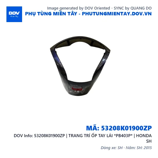 53208K01900ZP | TRANG TRÍ ỐP TAY LÁI *PB403P* | HONDA SH — 53208K01900ZP