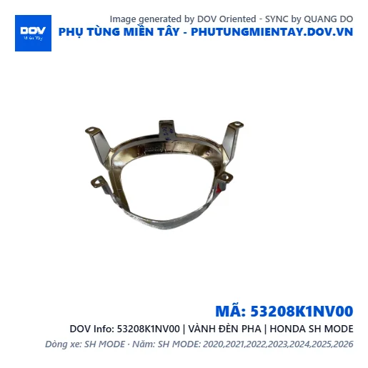 53208K1NV00 | VÀNH ĐÈN PHA | HONDA SH MODE — 53208K1NV00