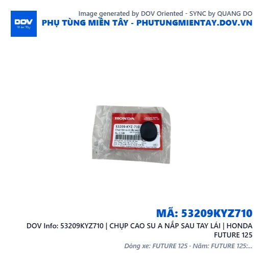 53209KYZ710 | CHỤP CAO SU A NẮP SAU TAY LÁI | HONDA FUTURE 125 — 53209KYZ710