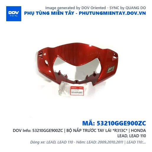 53210GGE900ZC | BỘ NẮP TRƯỚC TAY LÁI *R313C* | HONDA LEAD, LEAD 110 — 53210GGE900ZC