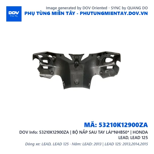 53210K12900ZA | BỘ NẮP SAU TAY LÁI*NHB50* | HONDA LEAD, LEAD 125 — 53210K12900ZA