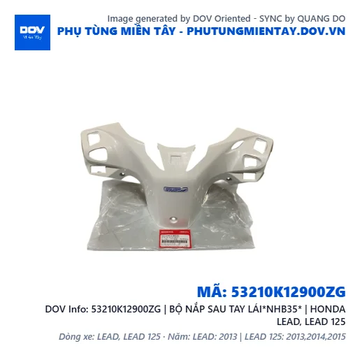 53210K12900ZG | BỘ NẮP SAU TAY LÁI*NHB35* | HONDA LEAD, LEAD 125 — 53210K12900ZG