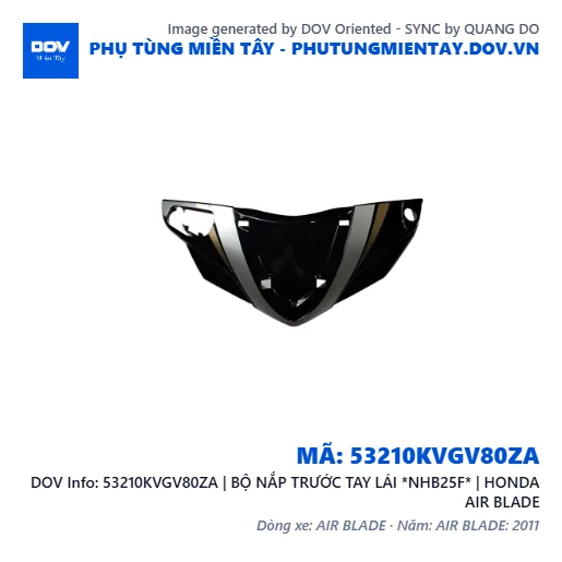 53210KVGV80ZA | BỘ NẮP TRƯỚC TAY LÁI *NHB25F* | HONDA AIR BLADE — 53210KVGV80ZA