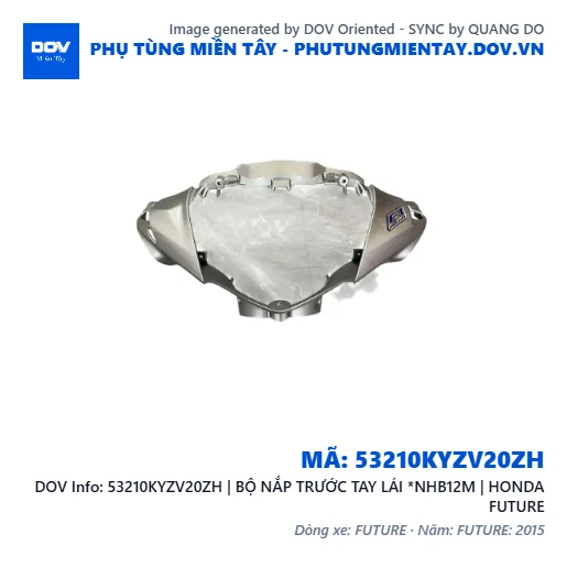 53210KYZV20ZH | BỘ NẮP TRƯỚC TAY LÁI *NHB12M | HONDA FUTURE — 53210KYZV20ZH