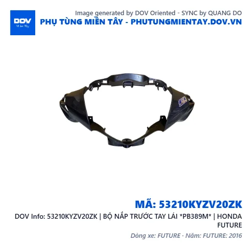 53210KYZV20ZK | BỘ NẮP TRƯỚC TAY LÁI *PB389M* | HONDA FUTURE — 53210KYZV20ZK