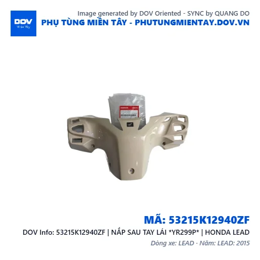 53215K12940ZF | NẮP SAU TAY LÁI *YR299P* | HONDA LEAD — 53215K12940ZF