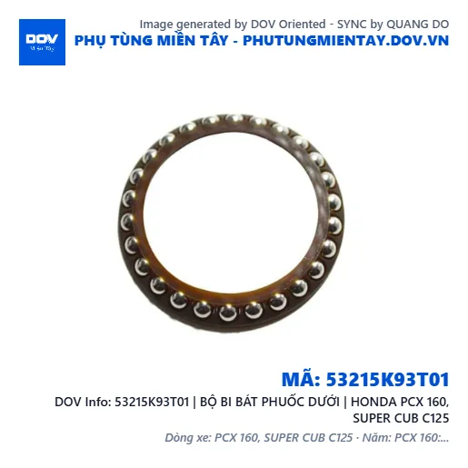 53215K93T01 | BỘ BI BÁT PHUỐC DƯỚI | HONDA PCX 160, SUPER CUB C125 — 53215K93T01
