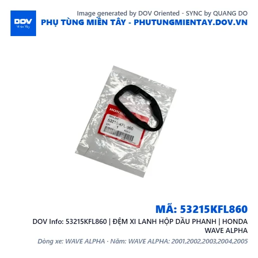 53215KFL860 | ĐỆM XI LANH HỘP DẦU PHANH | HONDA WAVE ALPHA — 53215KFL860