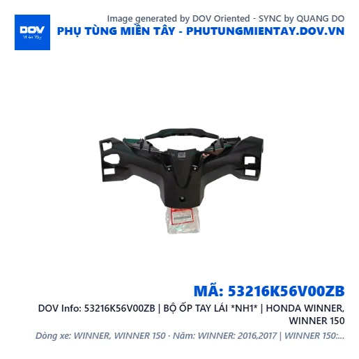 53216K56V00ZB | BỘ ỐP TAY LÁI *NH1* | HONDA WINNER, WINNER 150 — 53216K56V00ZB